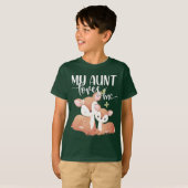 叔母が私を愛している雌雄と子豚 Tシャツ (正面フル)