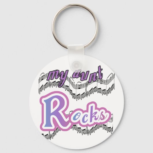 叔母がTシャツとギフトを着る キーホルダー (正面)