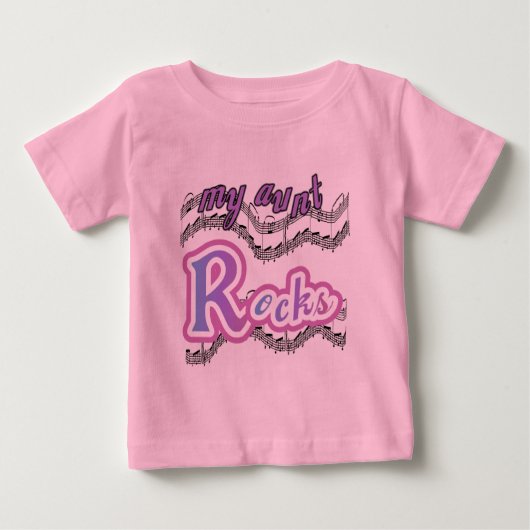 叔母がTシャツとギフトを着る ベビーTシャツ (正面)