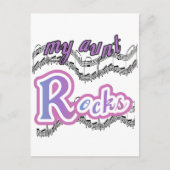 叔母がTシャツとギフトを着る ポストカード (正面)