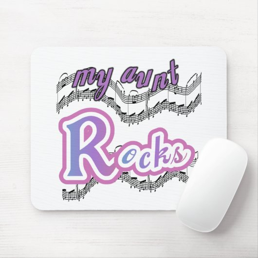 叔母がTシャツとギフトを着る マウスパッド (マウス)