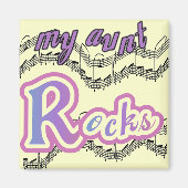 叔母がTシャツとギフトを着る マグネット (正面)