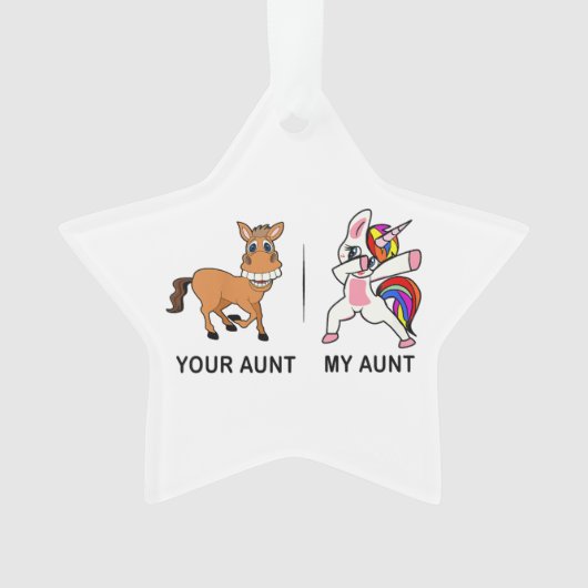 叔母さんがおばさんのおばさんにプレゼント オーナメント (正面)