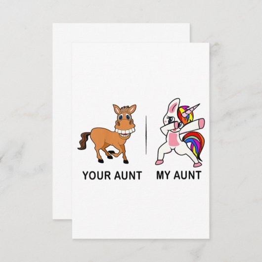 叔母さんがおばさんのおばさんにプレゼント 出欠カード (正面/裏面)