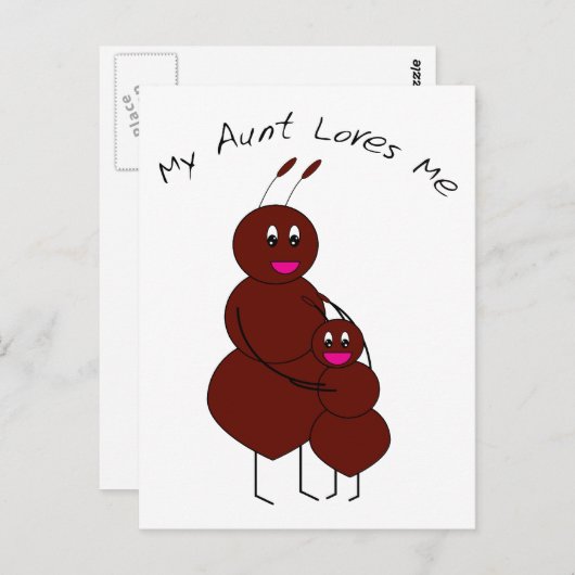 叔母さんが私のはがきを愛してる ポストカード (正面/裏面)