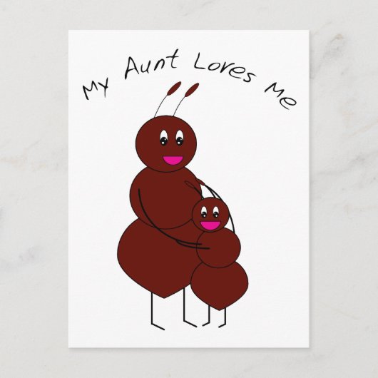 叔母さんが私のはがきを愛してる ポストカード (正面)