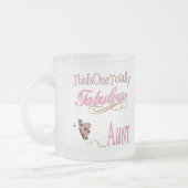 叔母さんのためのかわいいギフト フロストグラスマグカップ (左)