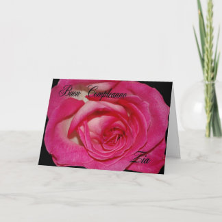 叔母さんのためのイタリアンなバースデー・カード カード