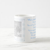 叔母さんのためのカスタムな写真のベビーの初めてのクリスマスのマグ コーヒーマグカップ (中央)