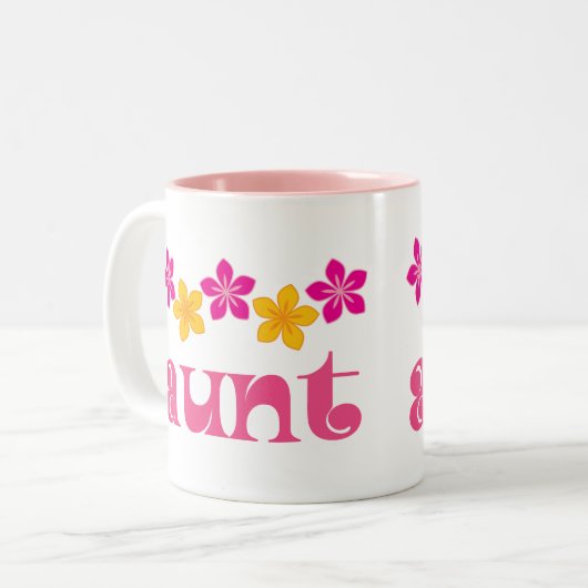 叔母さんのためのギフト ツートーンマグカップ (正面左)