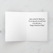 叔母さんのためのバレンタイン シーズンカード (内部)