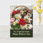 叔母さんのための母の日カード カード (黄色い花)