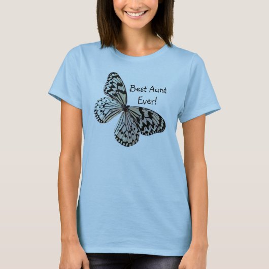 叔母さんのためのDecoの蝶 Tシャツ (正面)