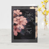 叔母さんのモモの庭のフロックス属のための母の日カード カード (黄色い花)