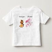 叔母さんの馬ユニコーンアートユーモア姪の甥 トドラーTシャツ (正面)