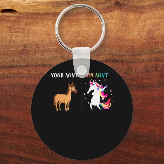 叔母さん叔母さん姪おもしろいの叔母さん キーホルダー (正面)