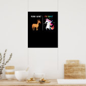 叔母さん叔母さん姪おもしろいの叔母さん ポスター (キッチン)