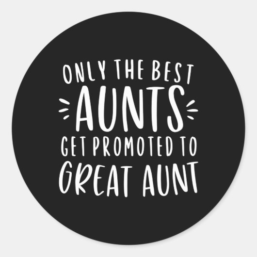 叔母だけ最高のがオーン叔母に昇進素晴らしする ラウンドシール (正面)