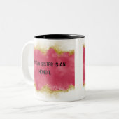 叔母であることは高価なピンクの両面である ツートーンマグカップ (正面左)