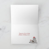 叔母と叔父のためのクリスマス シーズンカード (内部)