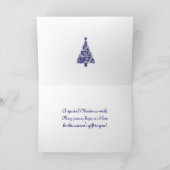 叔母と叔父のクリスマスカード シーズンカード (内部)