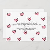 叔母に幸せなバレンタインの日 シーズンカード (正面/裏面)