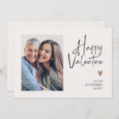 叔母に幸せなバレンタインの日 シーズンカード (正面/裏面)