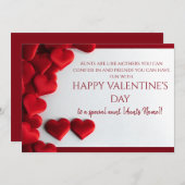 叔母に幸せなバレンタインの日 シーズンカード (正面/裏面)