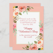 叔母に幸せなバレンタインの日 シーズンカード (正面/裏面)