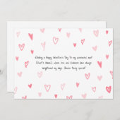 叔母に幸せなバレンタインの日 シーズンカード (正面/裏面)