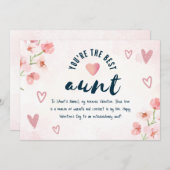 叔母に幸せなバレンタインの日 シーズンカード (正面/裏面)