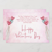 叔母に幸せなバレンタインの日 シーズンカード (正面/裏面)