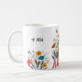 叔母に昇進カスタムした汗シャツ コーヒーマグカップ (左)