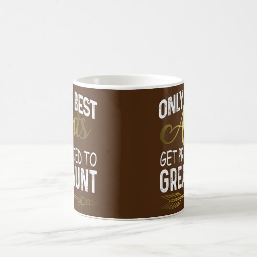 叔母に最高のだけ昇進素晴らしする コーヒーマグカップ (中央)