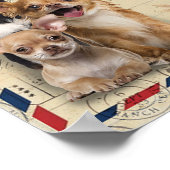 叔母に私の犬の花の贈り物、叔母の誕生日ギフト ポスター (角)