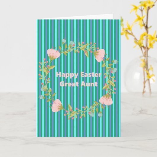 叔母のためのイースター素晴らしカード カード (黄色い花)
