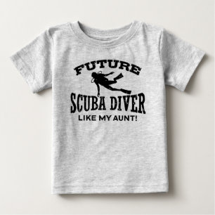 叔母のような未来のスキューバダイバー ベビーTシャツ