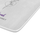 叔母のカッティングボード – 私たちの家族のハート カッティングボード (角)