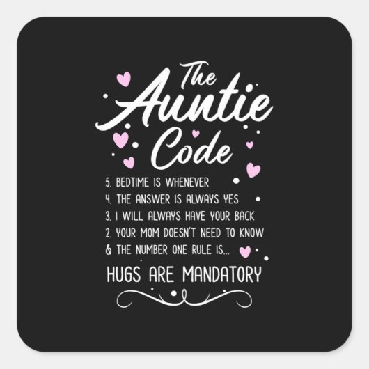 叔母のコード スクエアシール (正面)