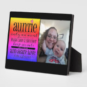 叔母のフレーム フォトプラーク (側面)
