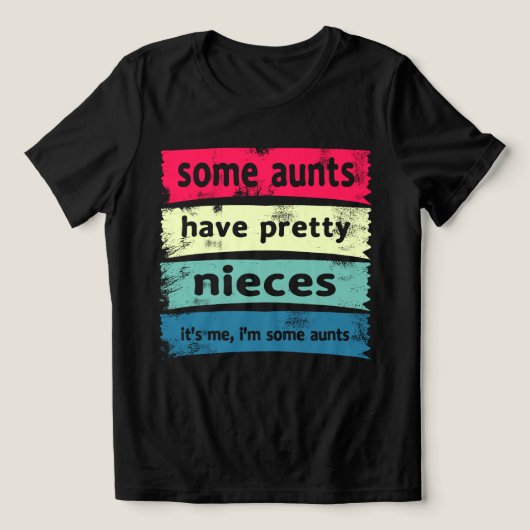 叔母の中には姪っかわいらしている トライブレンドTシャツ (デザイン正面)