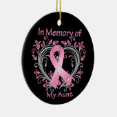 叔母の乳がんハートを思い出して セラミックオーナメント (右)