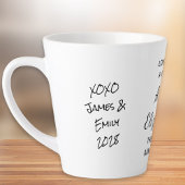 叔母の写真あなたを愛するA カフェラテマグ