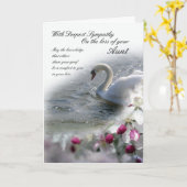 叔母の同情カードの損失 カード (黄色い花)