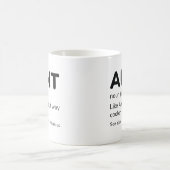 叔母の名詞 コーヒーマグカップ (中央)