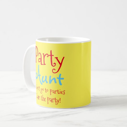 叔母の定義おもしろいギフトコーヒーマグ コーヒーマグカップ (正面左)