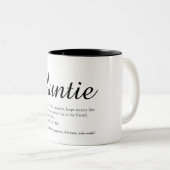 叔母の定義引用文スタイリッシュスクリプト ツートーンマグカップ (正面右)