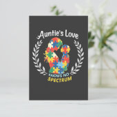 叔母の愛はスペクトル自閉症の意識を持たない サンキューカード (スタンド正面)