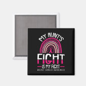 叔母の戦いは私の戦い乳がん認識度Wa マグネット (正面/裏面)