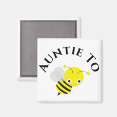 叔母の新しい叔母の赤ちゃんシャワーになる マグネット (正面/裏面)